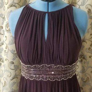 Floor length maxi dress-purple